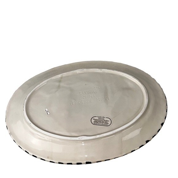 Sakura China Debbie Mumm Watering Can Platter Sun Green Spring Summer - Picture 3 of 8